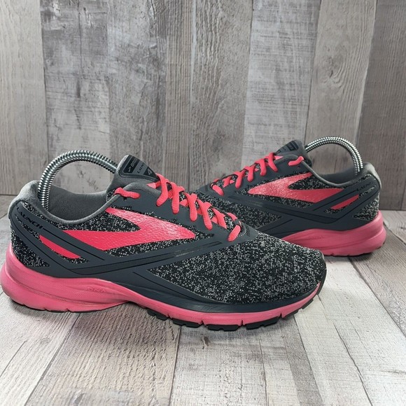 Brooks Launch 4 Women's Running Shoes Sneakers Gray Pink Size 9B 1202341B018 - Picture 2 of 11